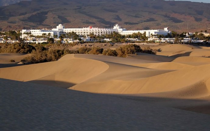 Maspalomas Beach And Maspalomas Sand Dunes