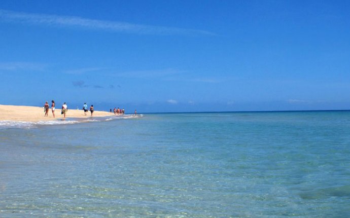 The beach at Maspalomas. Rolling sand dunes in Gran Canaria. The