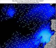 Azores Portugal wave energy surf 12 hr forecast