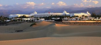 maspalomas, morning sun, riu palace, gran canaria