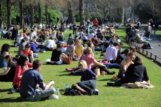There won't be a patch of grass left in St Stephen's Green